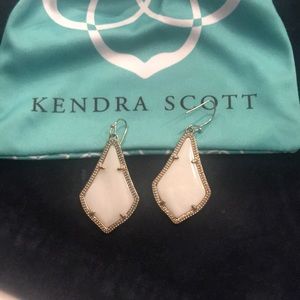 white kendra scott earrings